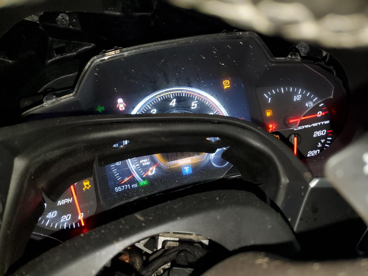 2015 Chevrolet Corvette Stingray Z51 2lt Black vin: 1G1YK2D75F5114953 Damage: Dash Cluster, Broken, Replacement Required