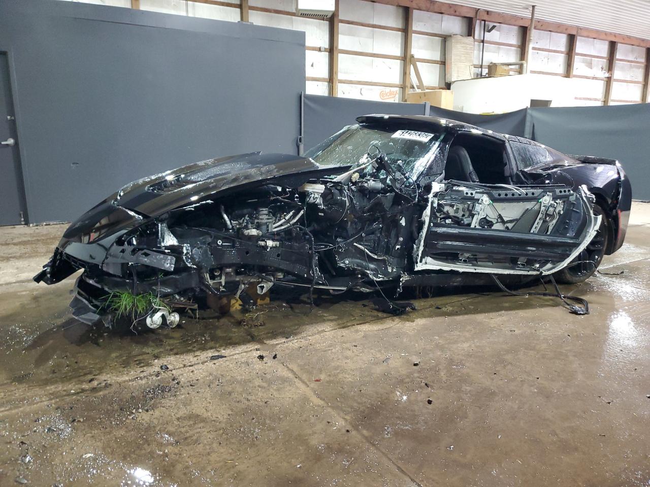 2015 Chevrolet Corvette Stingray Z51 2lt Black vin: 1G1YK2D75F5114953 Damage: Left Head Lamp, Missing, Replacement Required