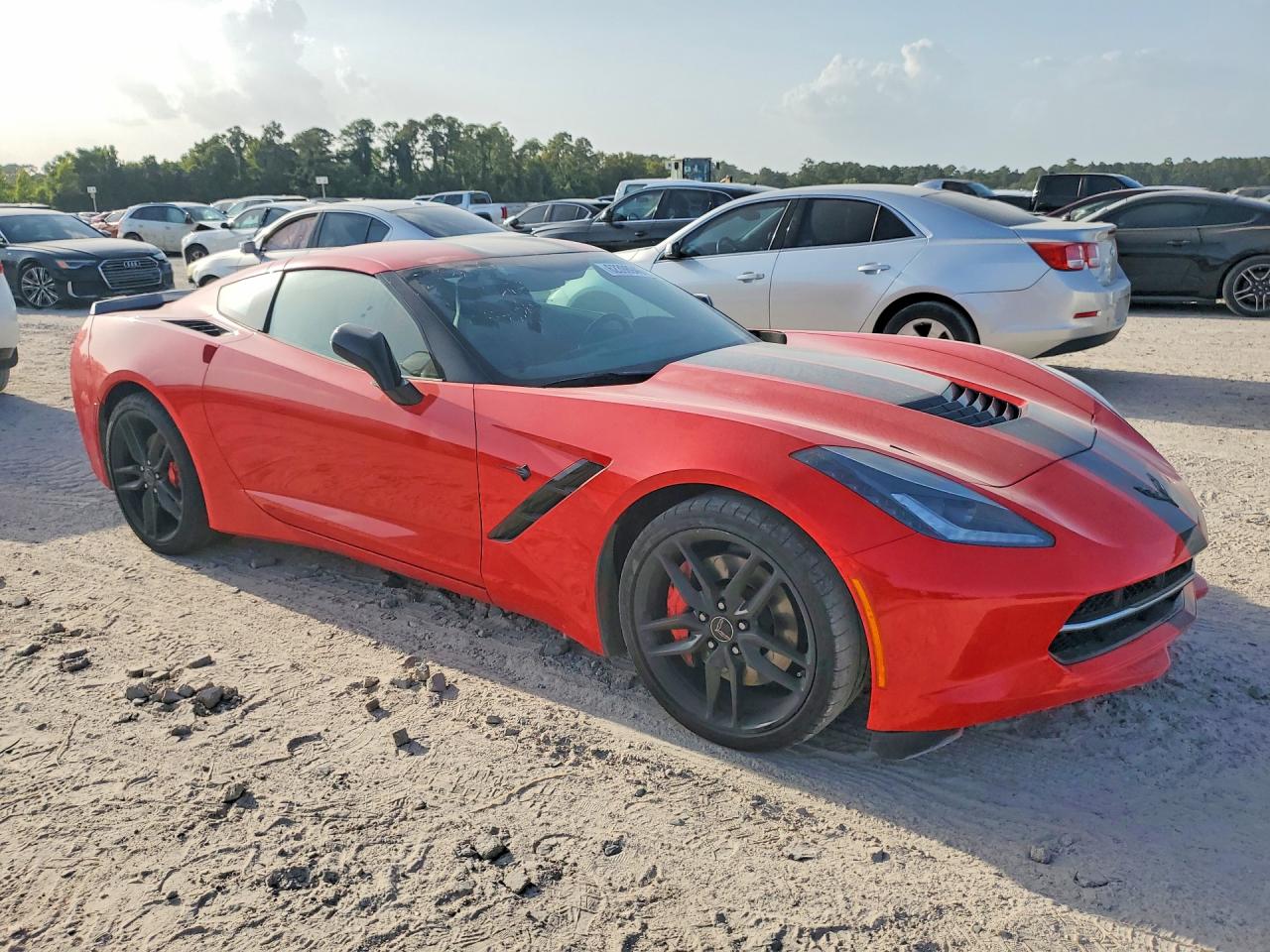 2015 Chevrolet Corvette Stingray Z51 2lt Red vin: 1G1YK2D75F5121028