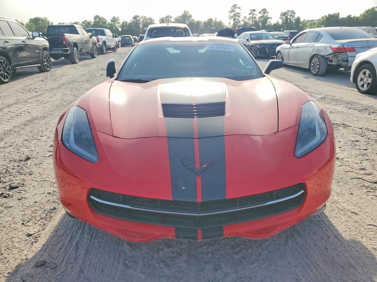 2015 Chevrolet Corvette Stingray Z51 2lt Red vin: 1G1YK2D75F5121028
