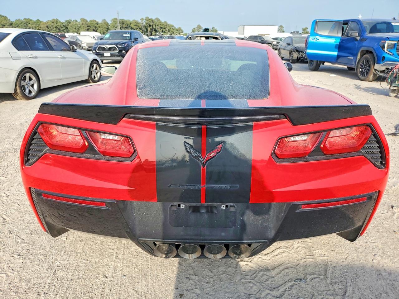 2015 Chevrolet Corvette Stingray Z51 2lt Red vin: 1G1YK2D75F5121028
