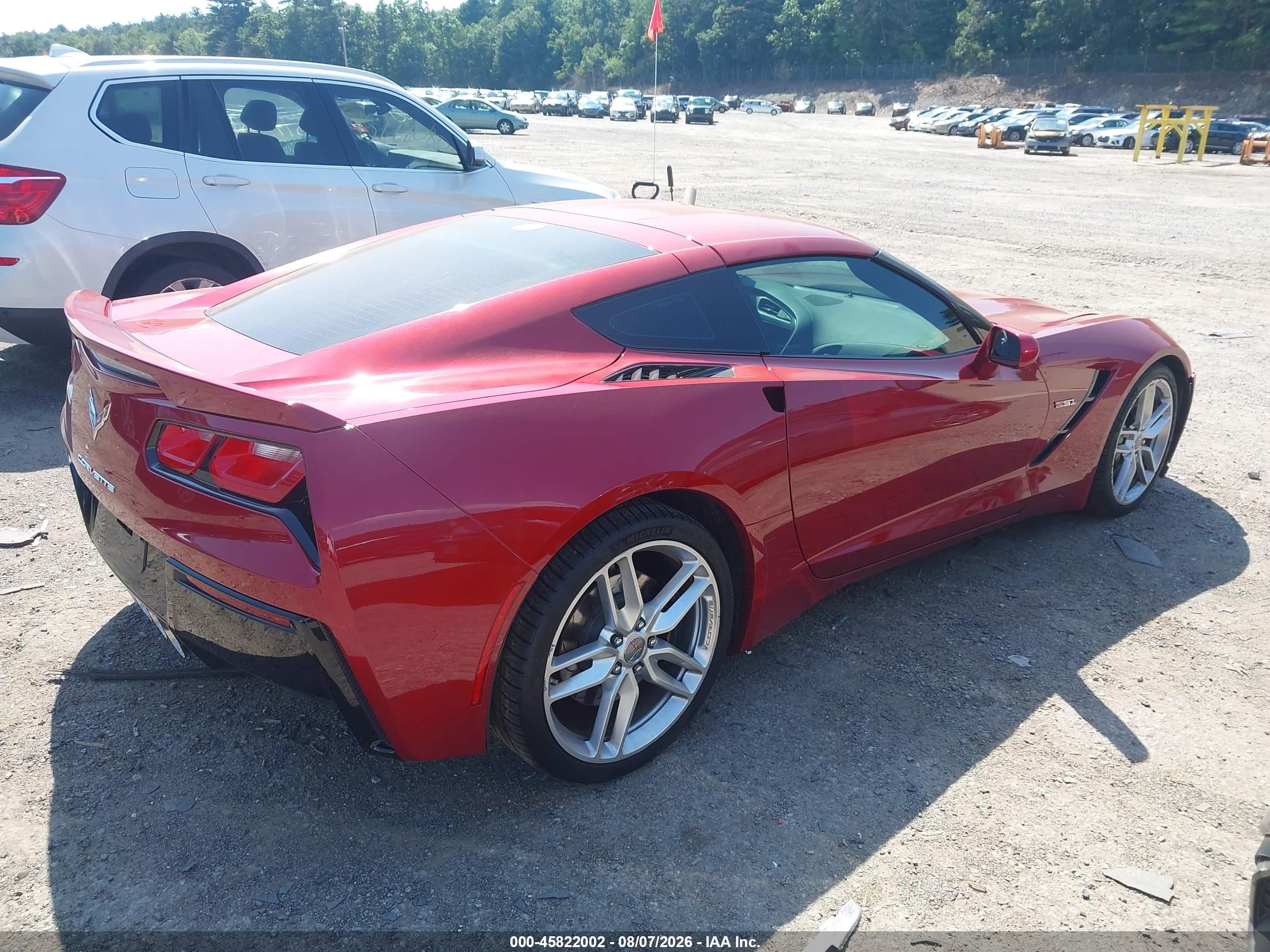 2015 Chevrolet Corvette Stingray Z51 Red vin: 1G1YK2D78F5112372