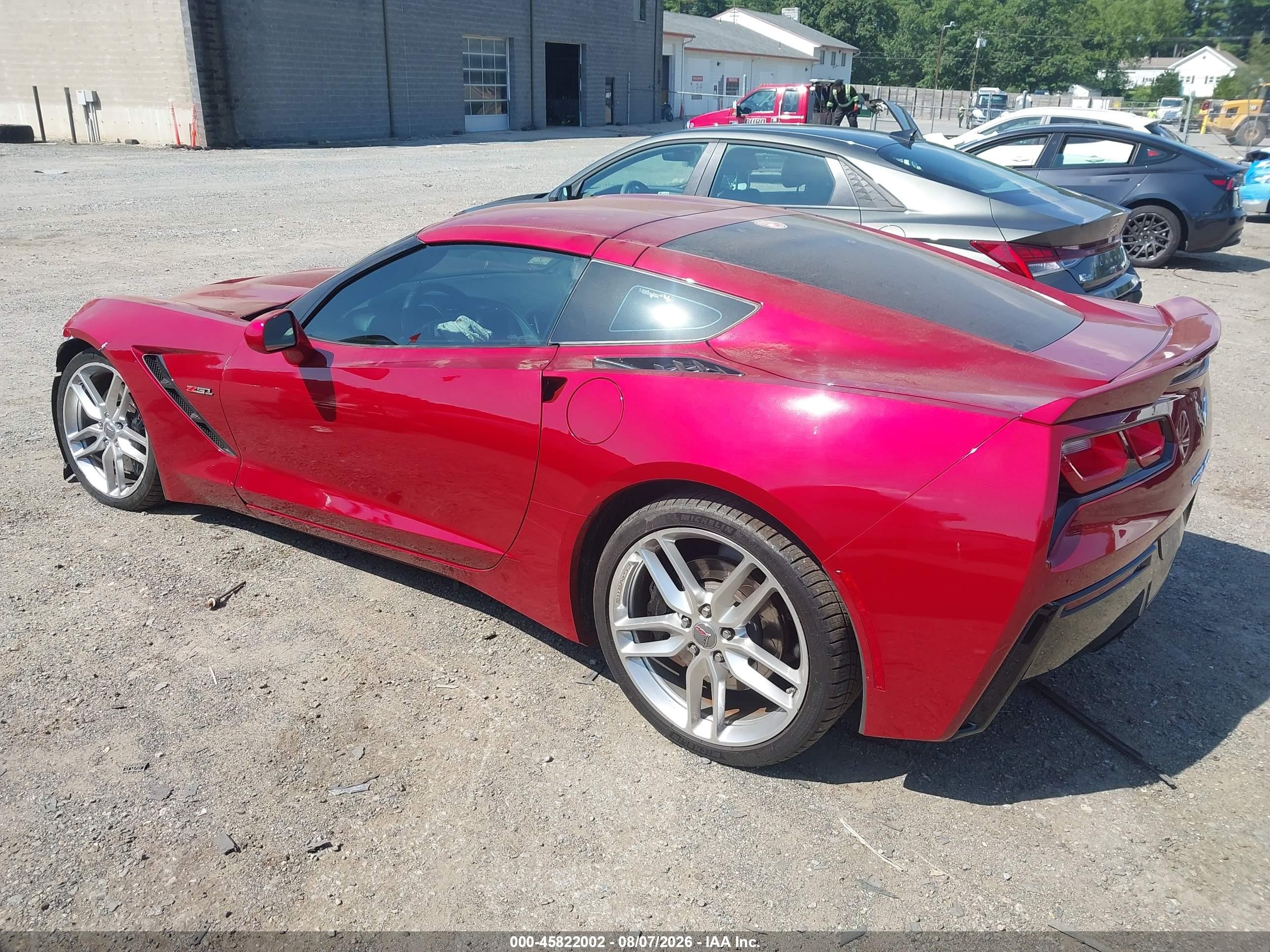 2015 Chevrolet Corvette Stingray Z51 Red vin: 1G1YK2D78F5112372