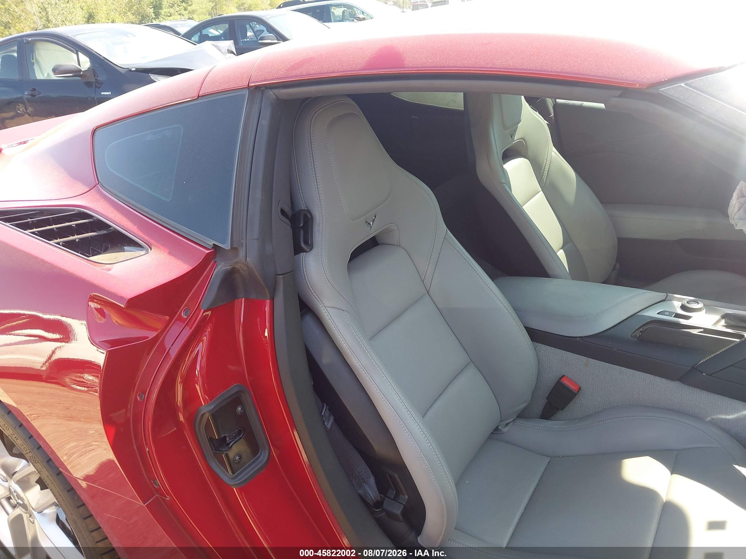 2015 Chevrolet Corvette Stingray Z51 Red vin: 1G1YK2D78F5112372
