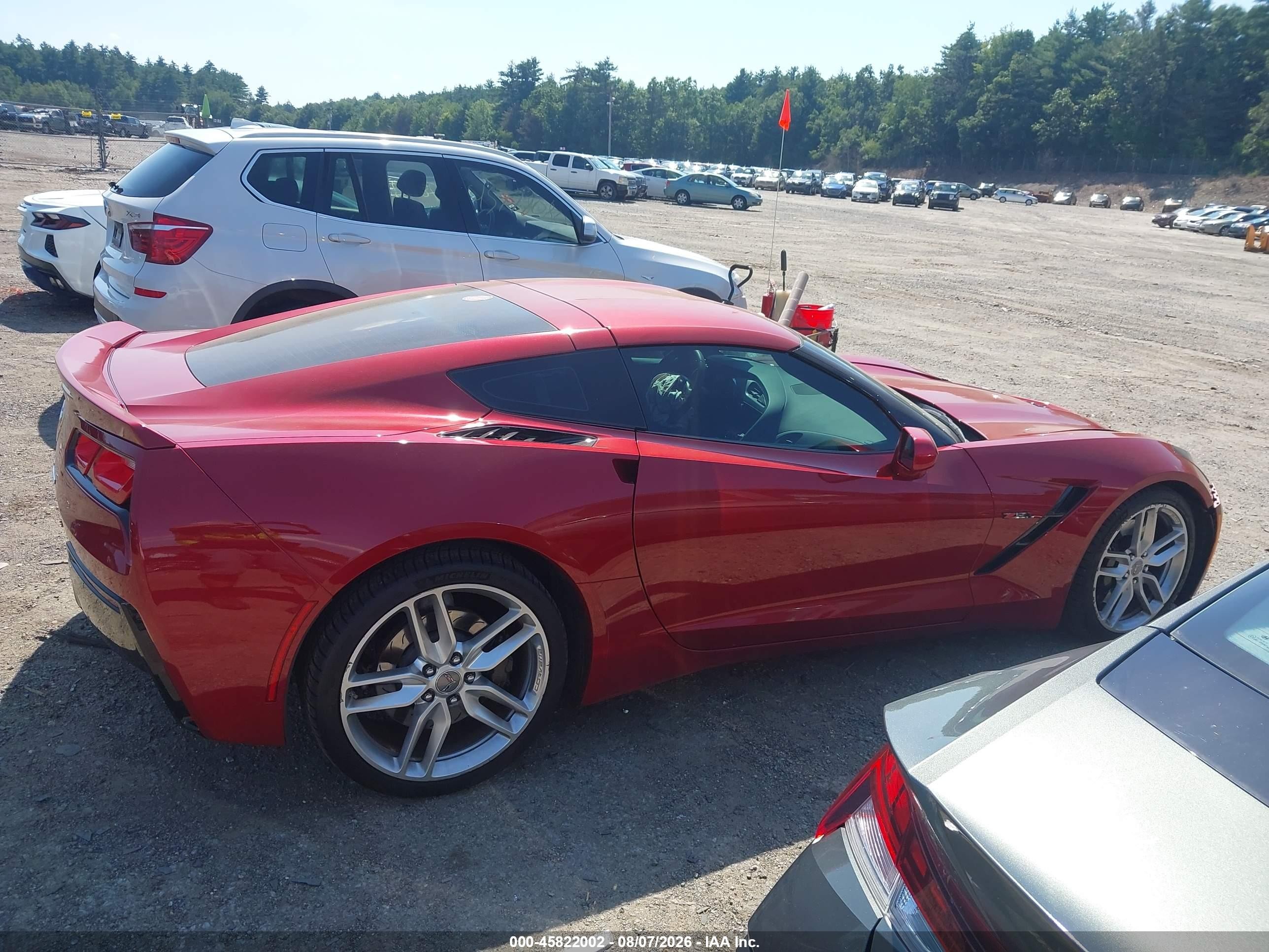 2015 Chevrolet Corvette Stingray Z51 Red vin: 1G1YK2D78F5112372