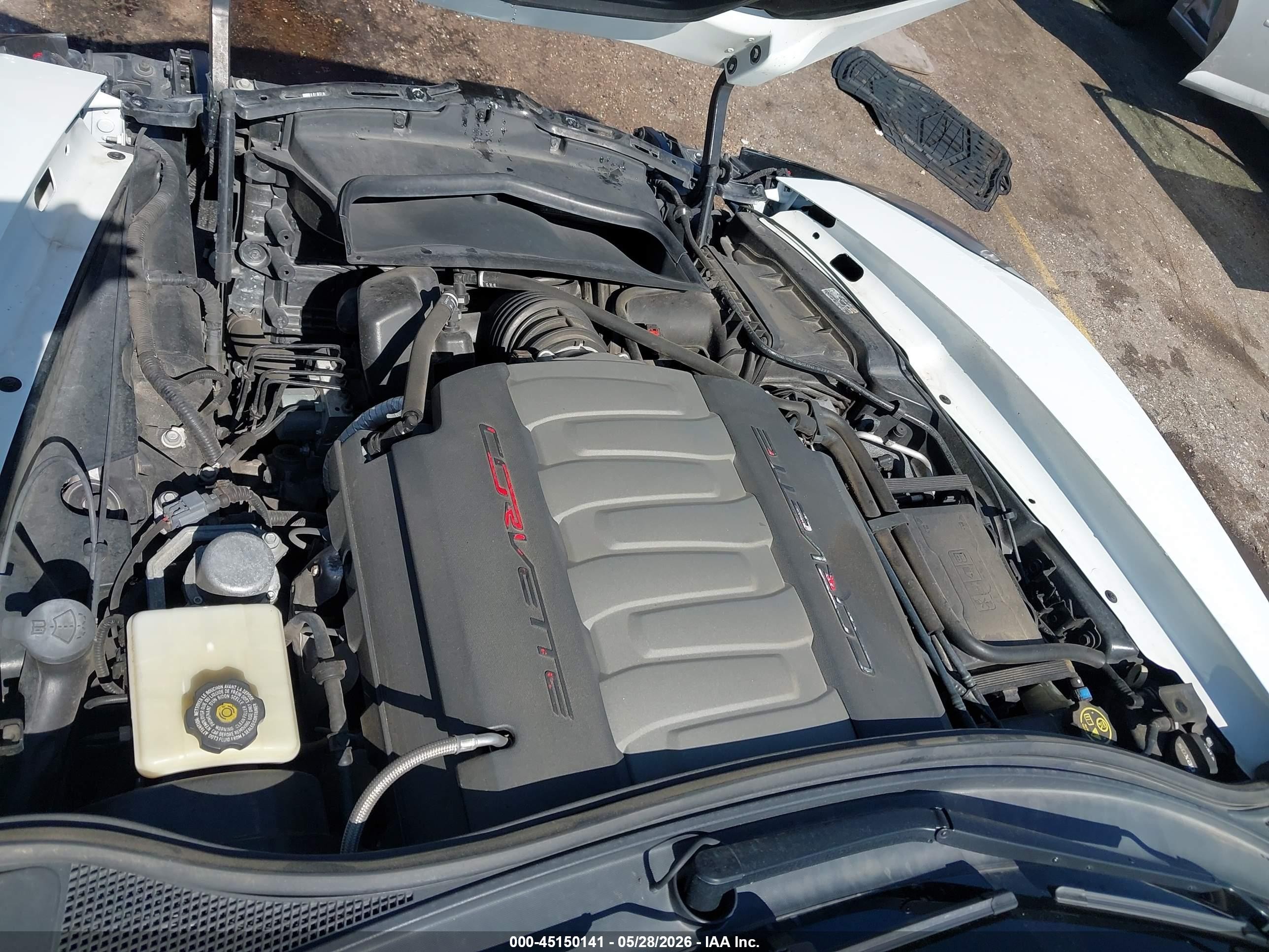 2014 Chevrolet Corvette Stingray Z51 Белый vin: 1G1YK2D79E5105574