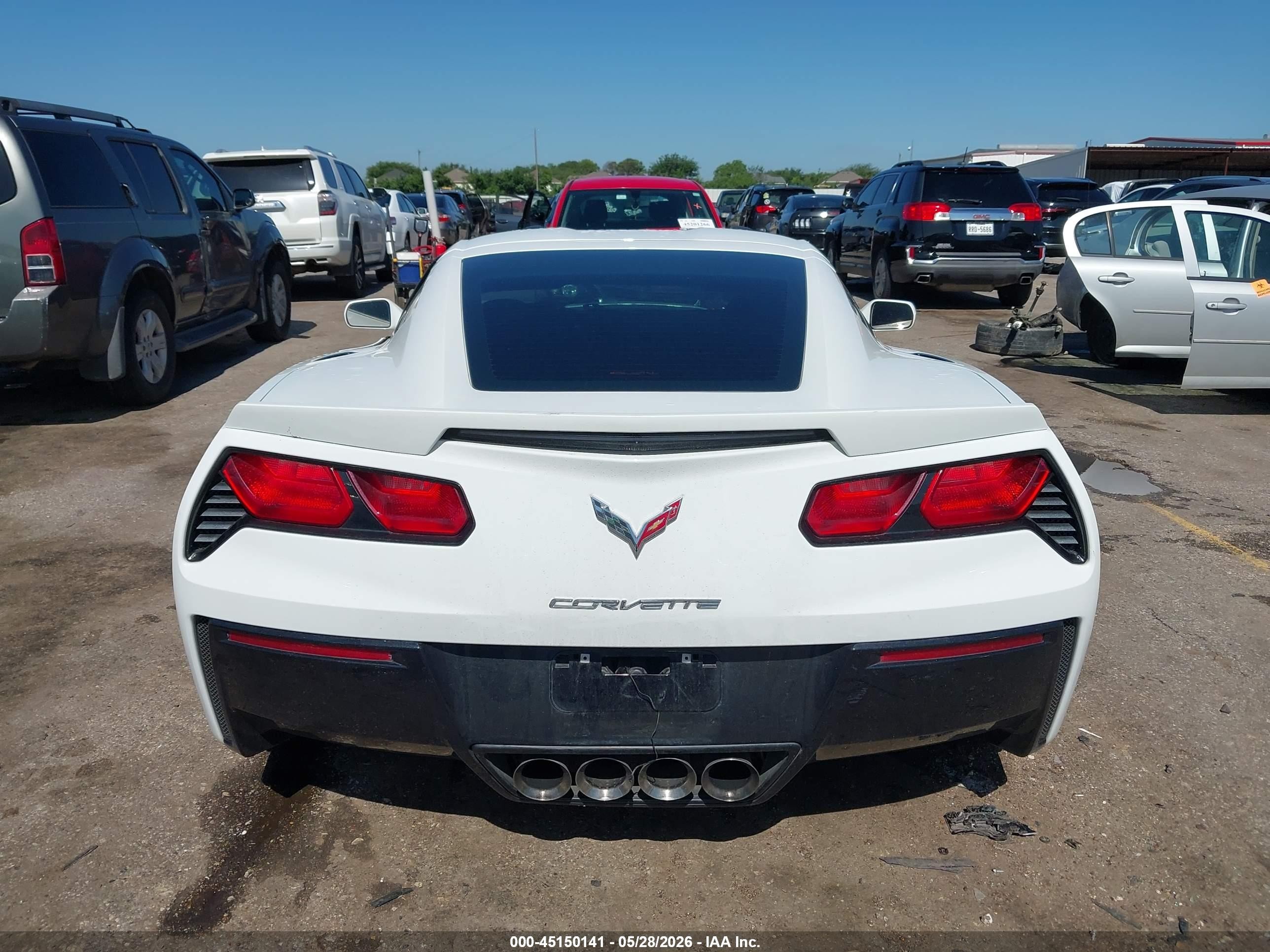 2014 Chevrolet Corvette Stingray Z51 Белый vin: 1G1YK2D79E5105574