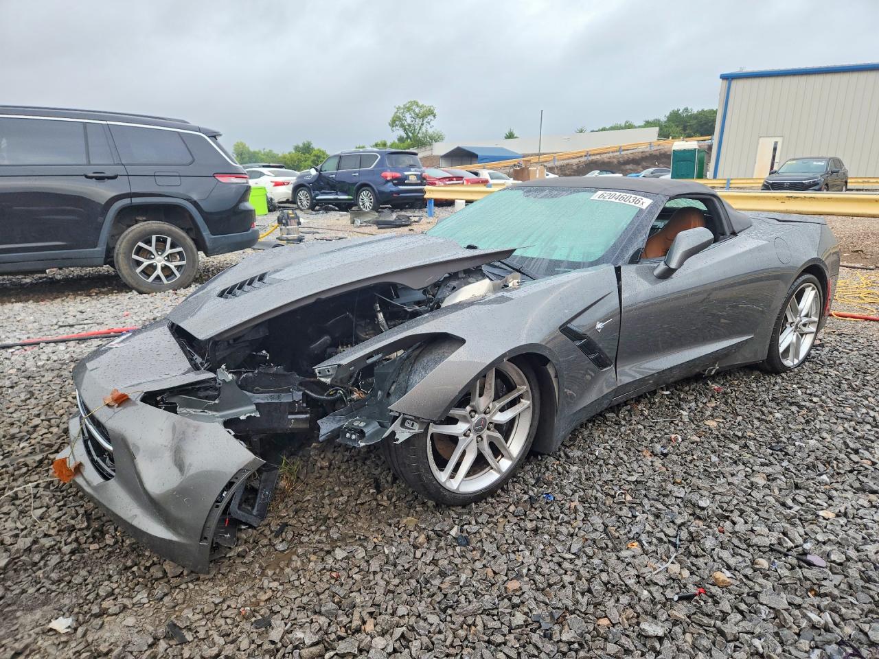 2015 Chevrolet Corvette Stingray Z51 2lt Gray vin: 1G1YK3D76F5102140