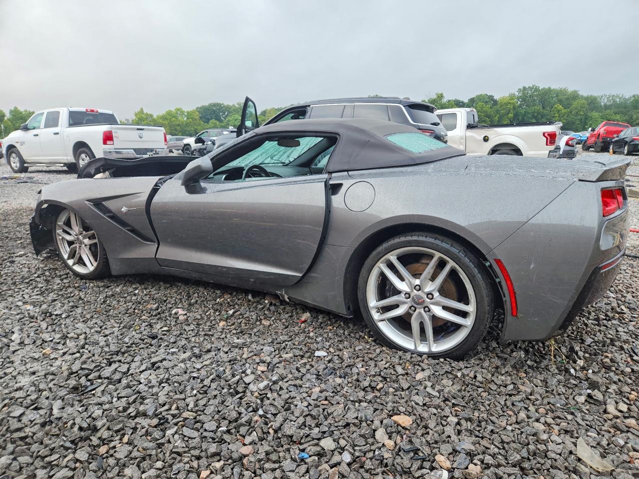 2015 Chevrolet Corvette Stingray Z51 2lt Gray vin: 1G1YK3D76F5102140