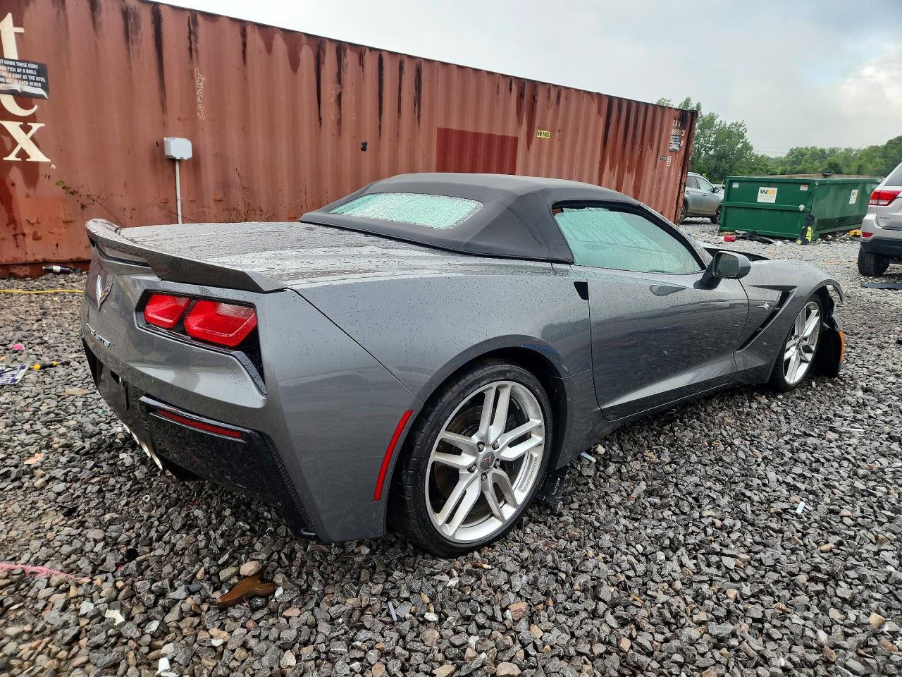2015 Chevrolet Corvette Stingray Z51 2lt Gray vin: 1G1YK3D76F5102140