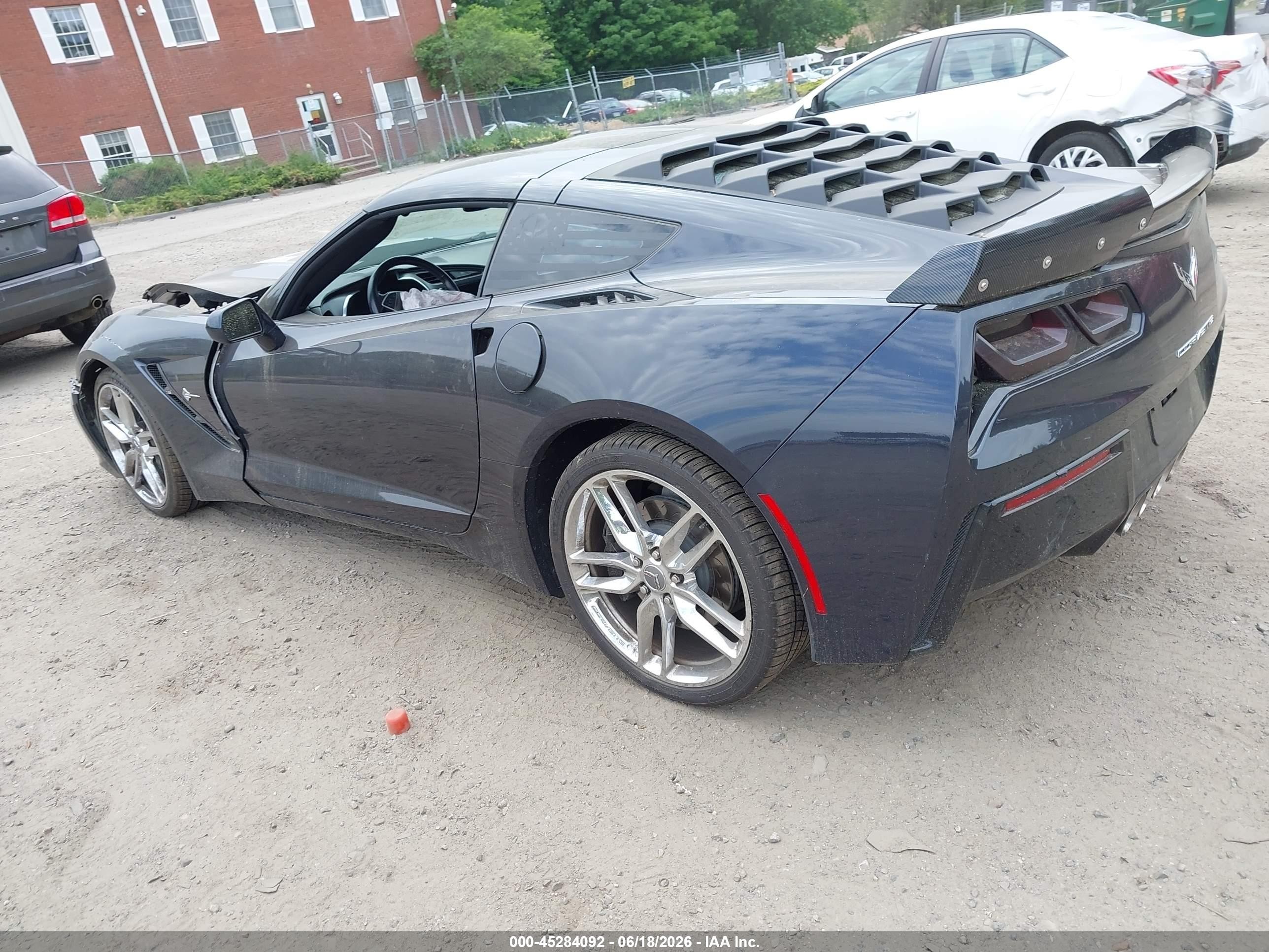 2014 Chevrolet Corvette Stingray Z51 Black vin: 1G1YL2D71E5106862