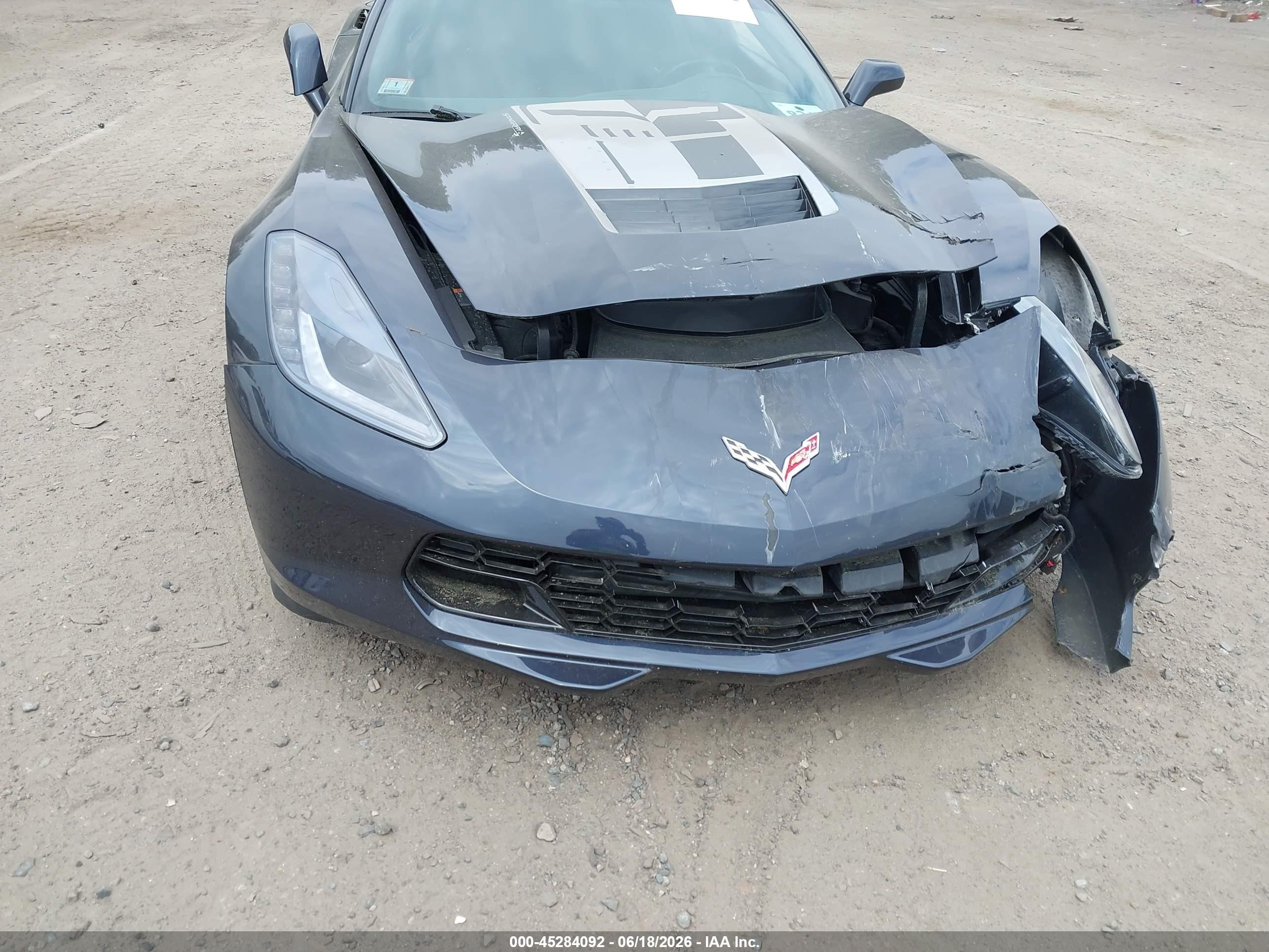 2014 Chevrolet Corvette Stingray Z51 Black vin: 1G1YL2D71E5106862