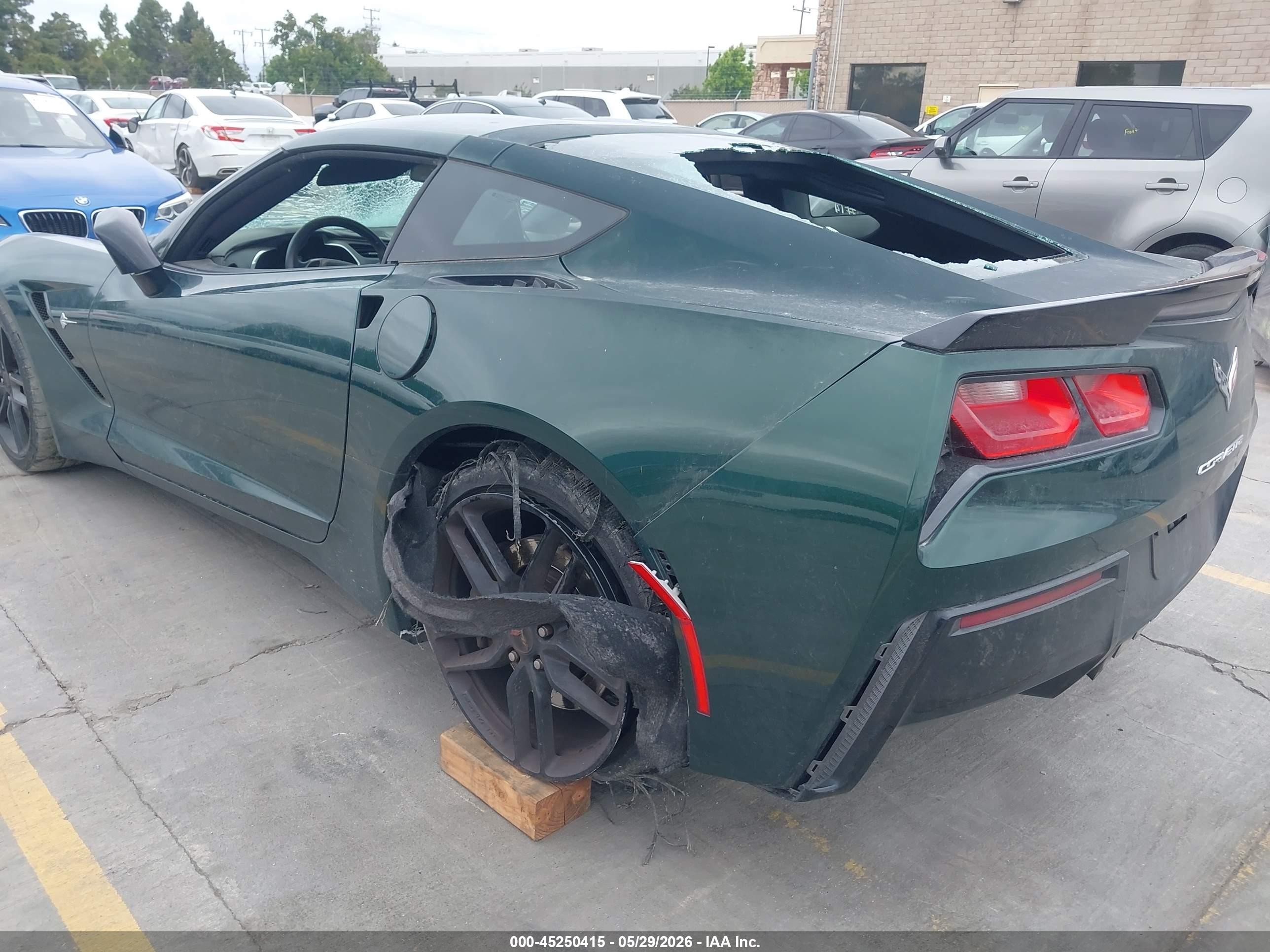 2014 Chevrolet Corvette Stingray Z51 Green vin: 1G1YL2D72E5129860