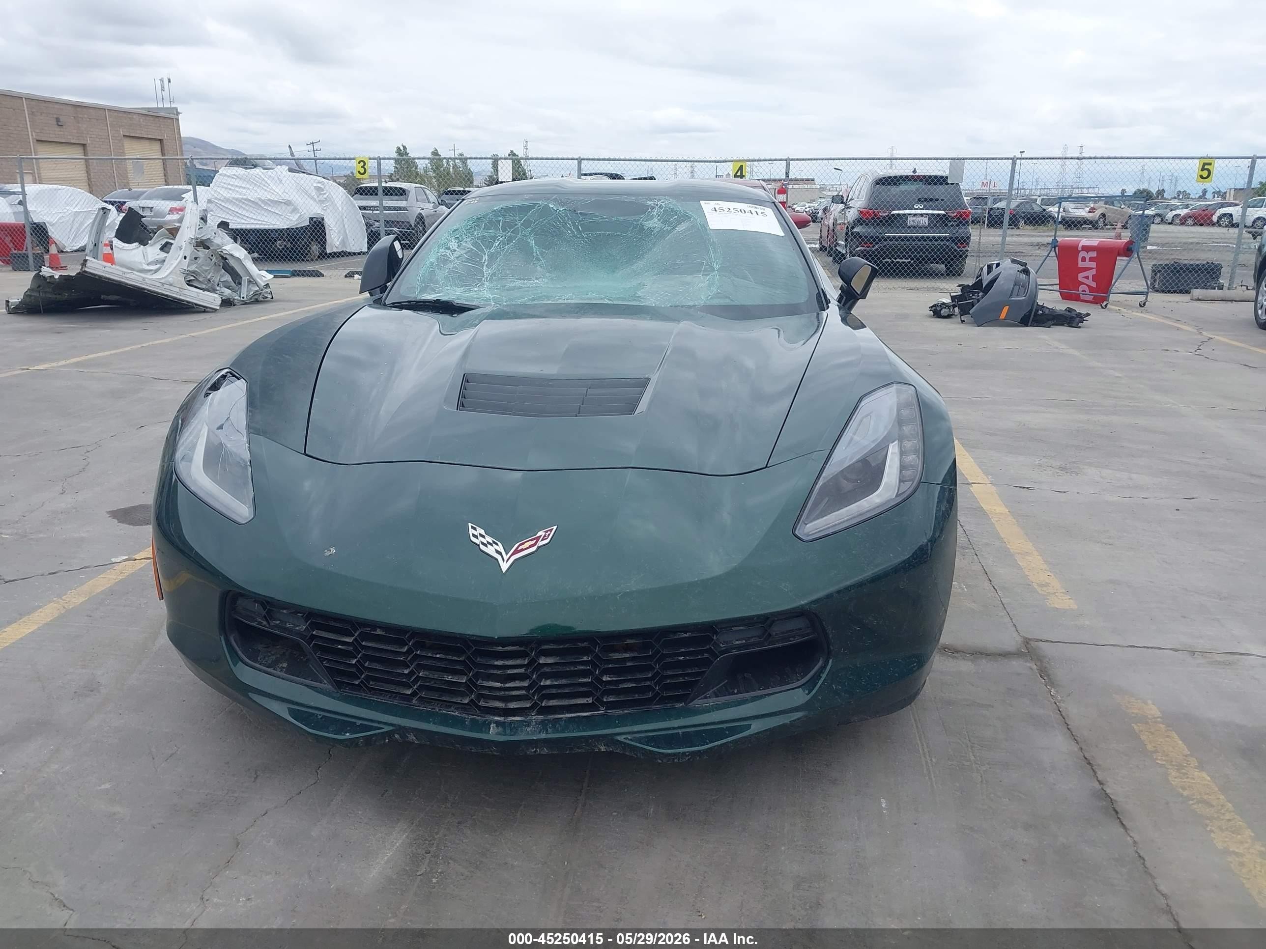 2014 Chevrolet Corvette Stingray Z51 Green vin: 1G1YL2D72E5129860
