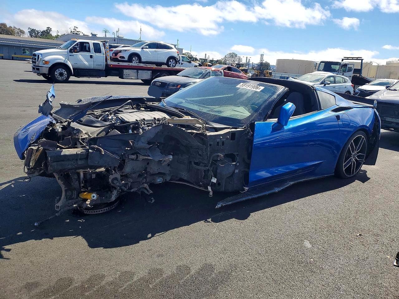 2015 Chevrolet Corvette Stingray Z51 3lt Синий vin: 1G1YL2D73F5124328