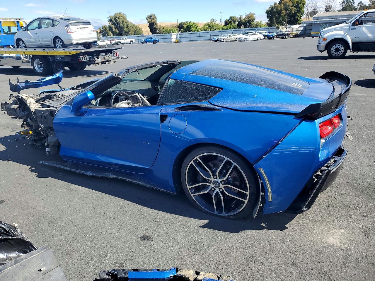 2015 Chevrolet Corvette Stingray Z51 3lt Blue vin: 1G1YL2D73F5124328