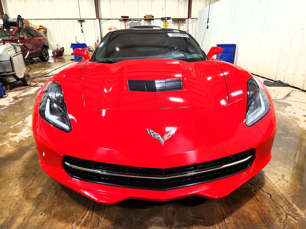 2014 Chevrolet Corvette Stingray Z51 3lt Красный vin: 1G1YL2D76E5108493
