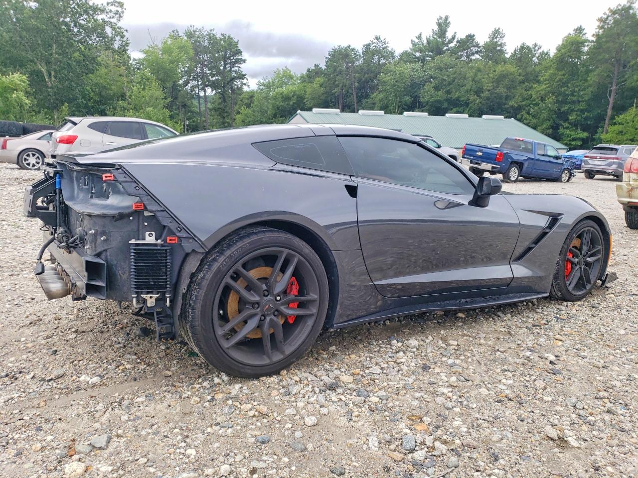 2014 Chevrolet Corvette Stingray Z51 3lt Gray vin: 1G1YL2D79E5102767