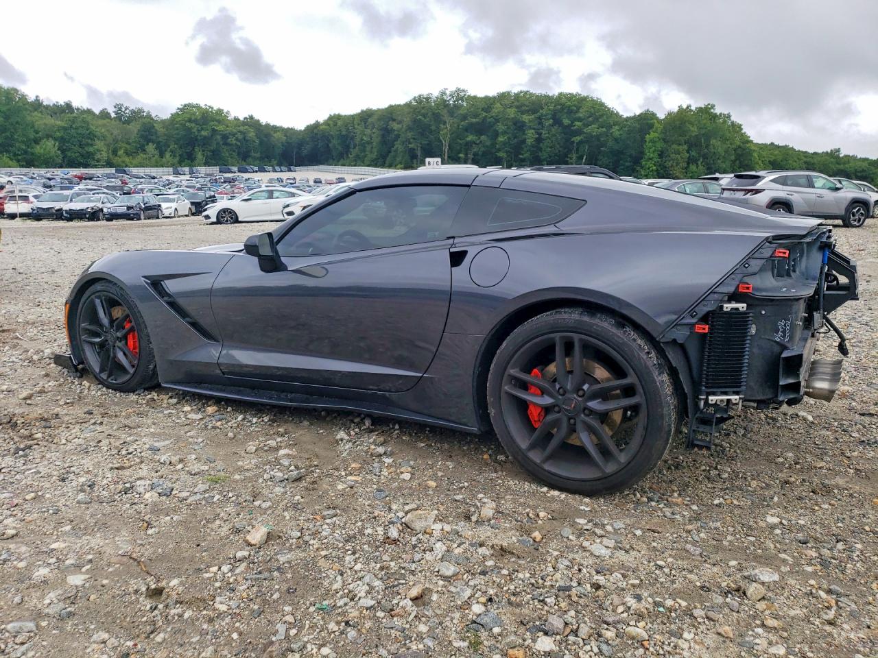 2014 Chevrolet Corvette Stingray Z51 3lt Gray vin: 1G1YL2D79E5102767