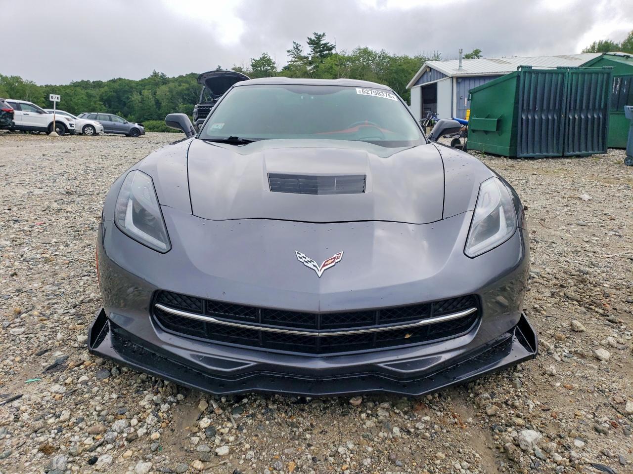 2014 Chevrolet Corvette Stingray Z51 3lt Gray vin: 1G1YL2D79E5102767