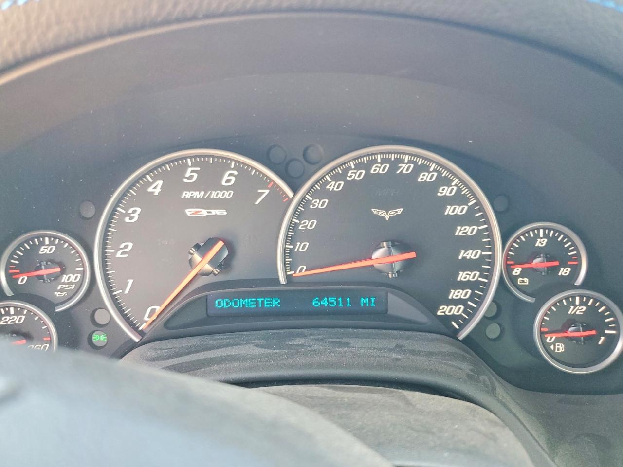 2011 Chevrolet Corvette Z06 Blue vin: 1G1YL2DE6B5600113