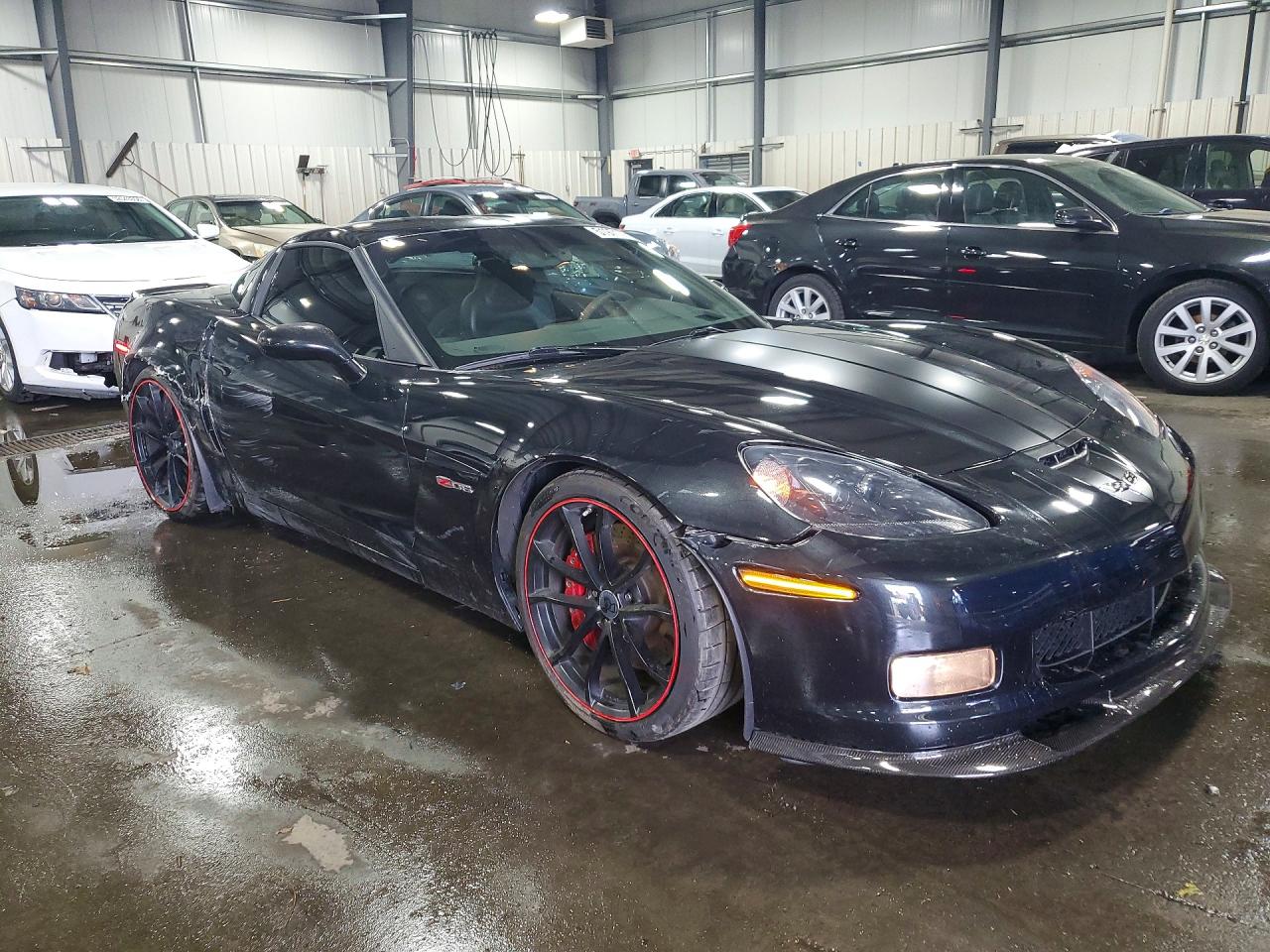 2012 Chevrolet Corvette Z06 Black vin: 1G1YL2DEXC5102868