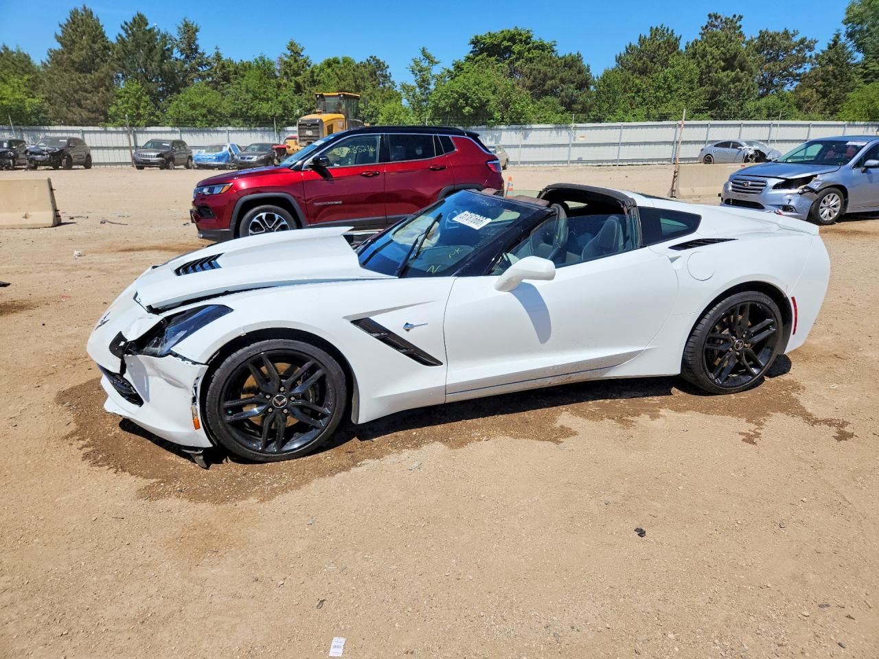 2015 Chevrolet Corvette Stingray Z51 3lt White vin: 1G1YM2D70F5119648