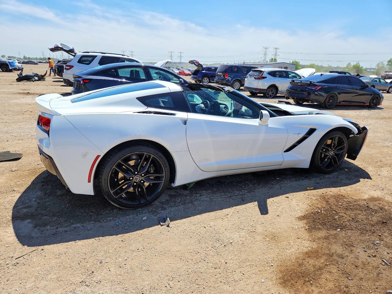 2015 Chevrolet Corvette Stingray Z51 3lt White vin: 1G1YM2D70F5119648