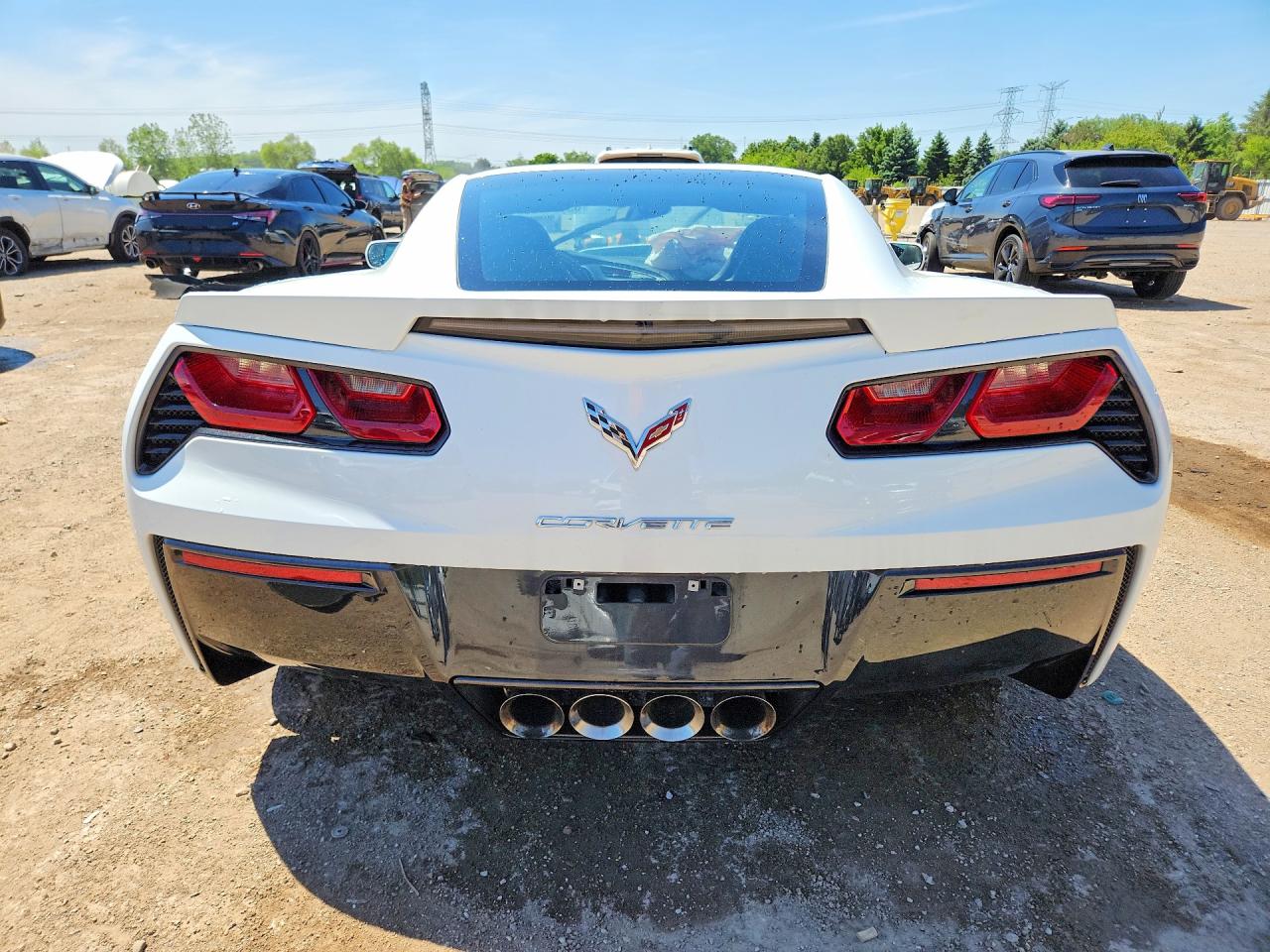 2015 Chevrolet Corvette Stingray Z51 3lt White vin: 1G1YM2D70F5119648