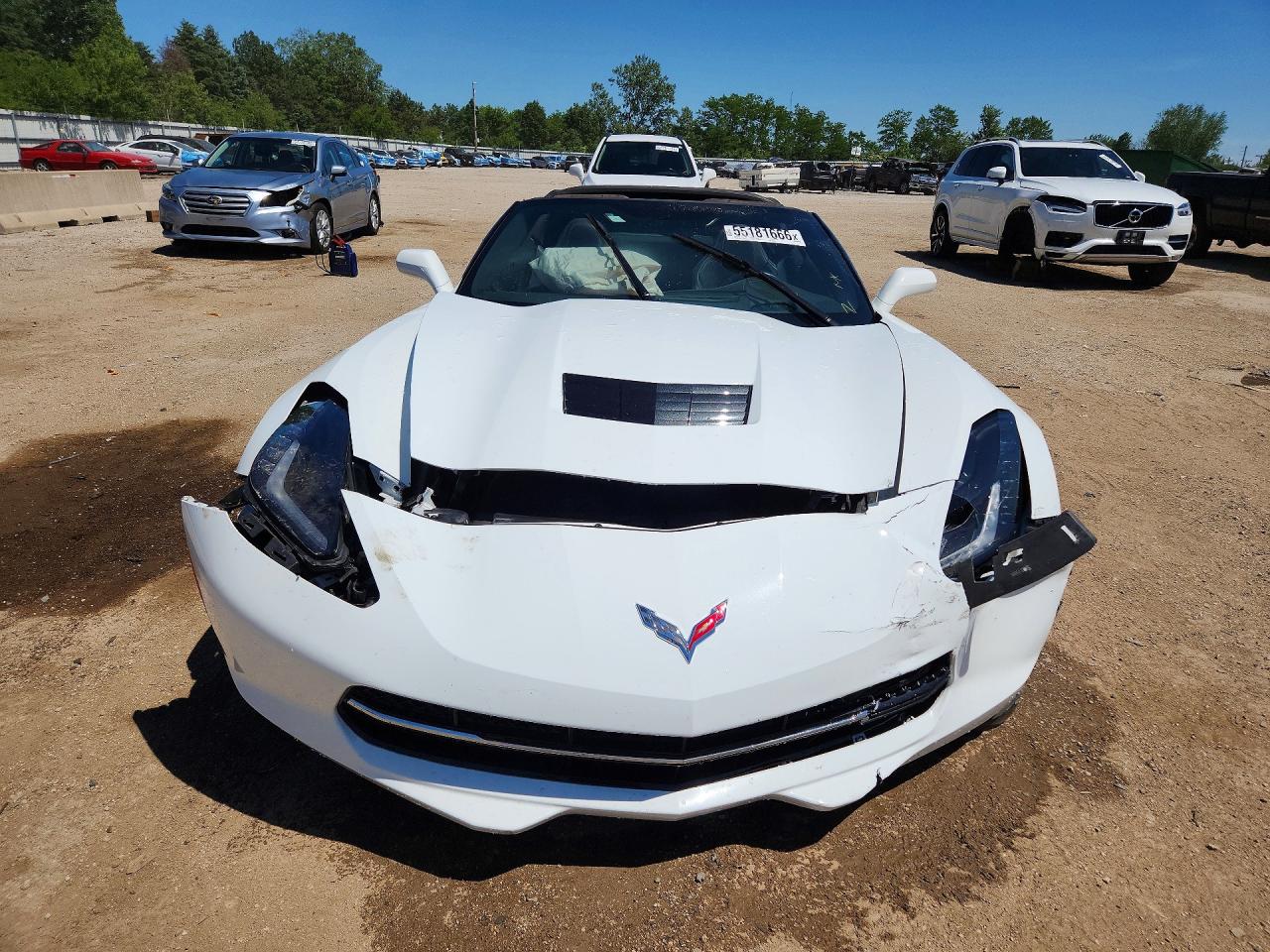 2015 Chevrolet Corvette Stingray Z51 3lt White vin: 1G1YM2D70F5119648