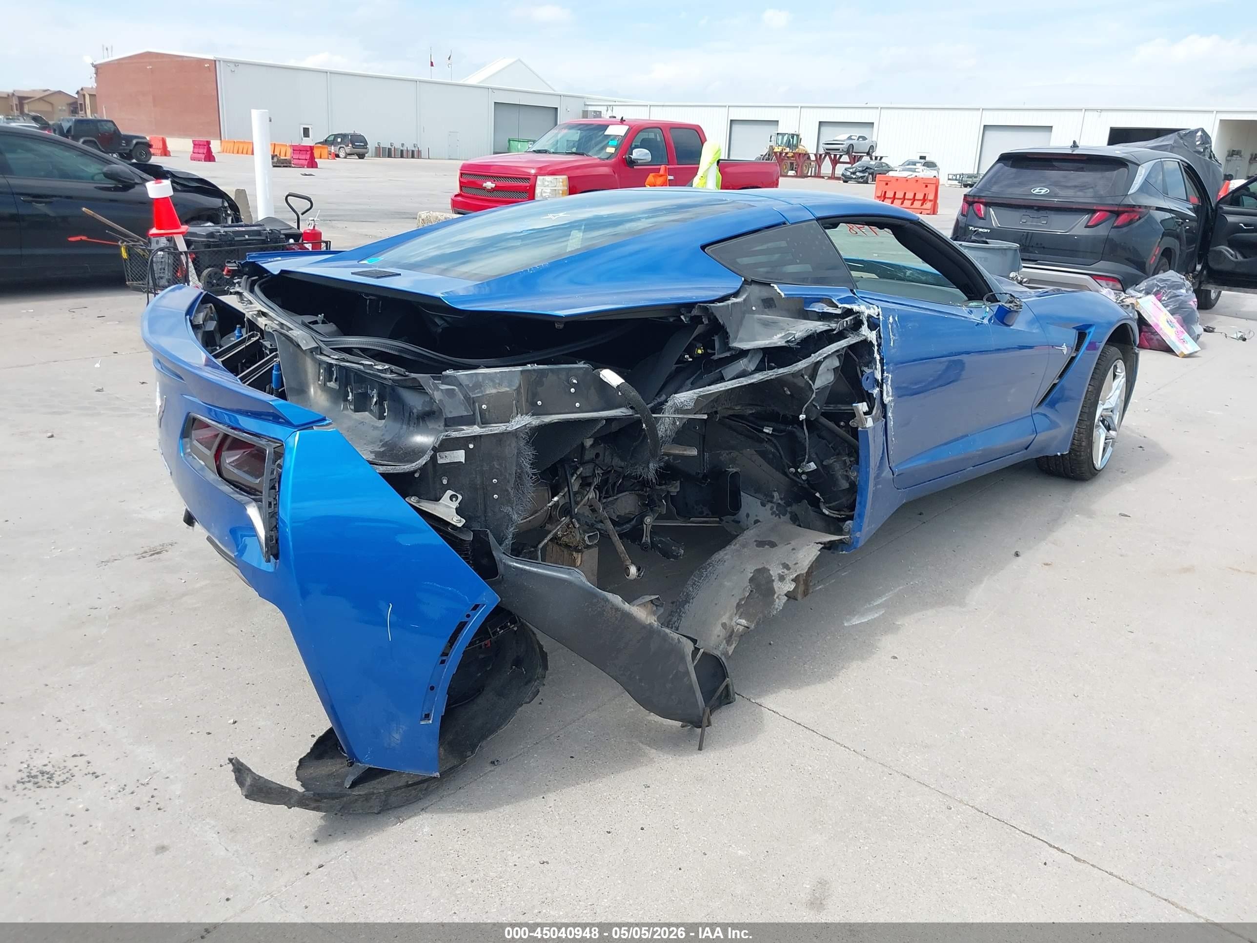 2014 Chevrolet Corvette Stingray Z51 Blue vin: 1G1YM2D71E5104915