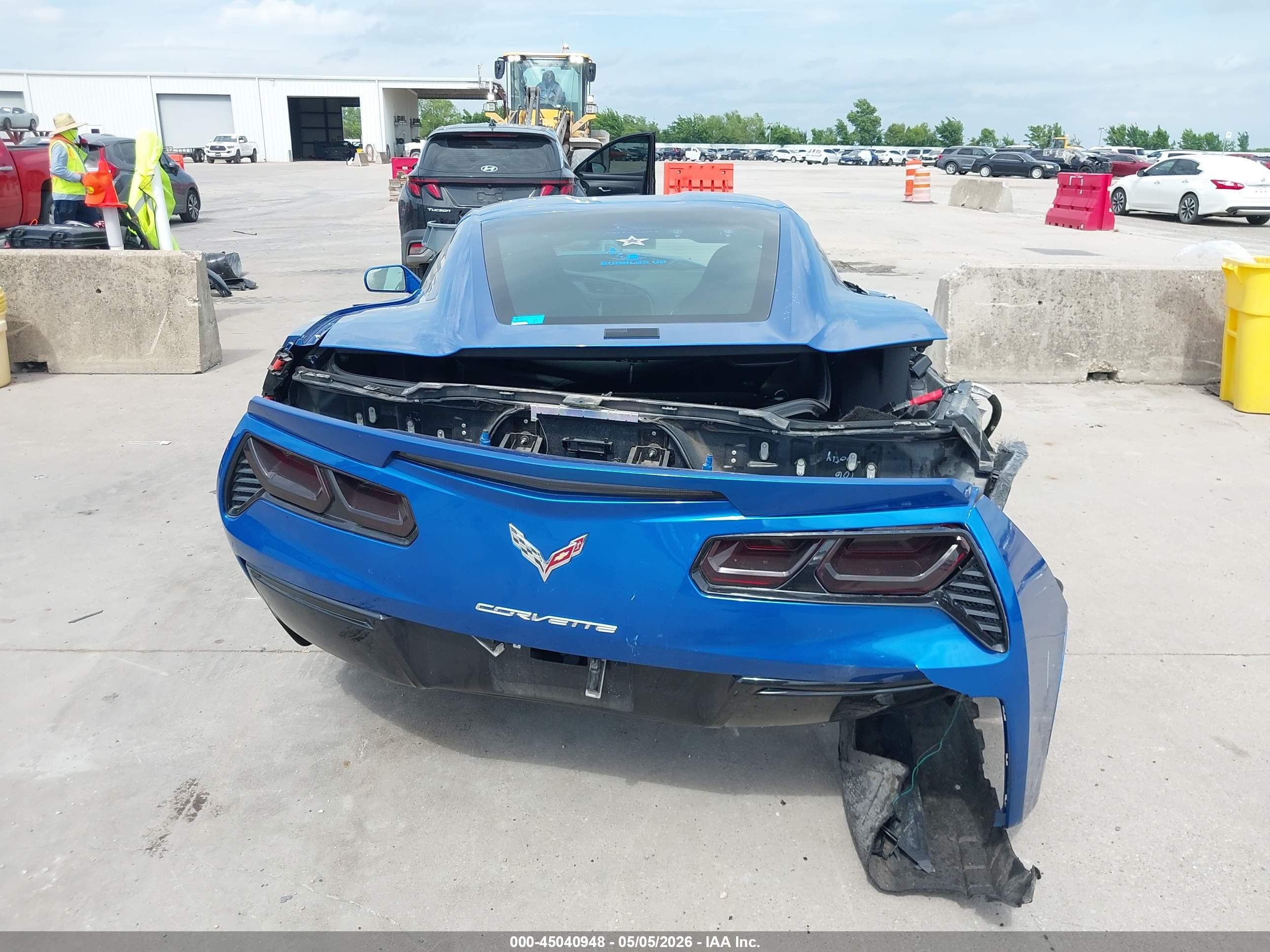 2014 Chevrolet Corvette Stingray Z51 Blue vin: 1G1YM2D71E5104915