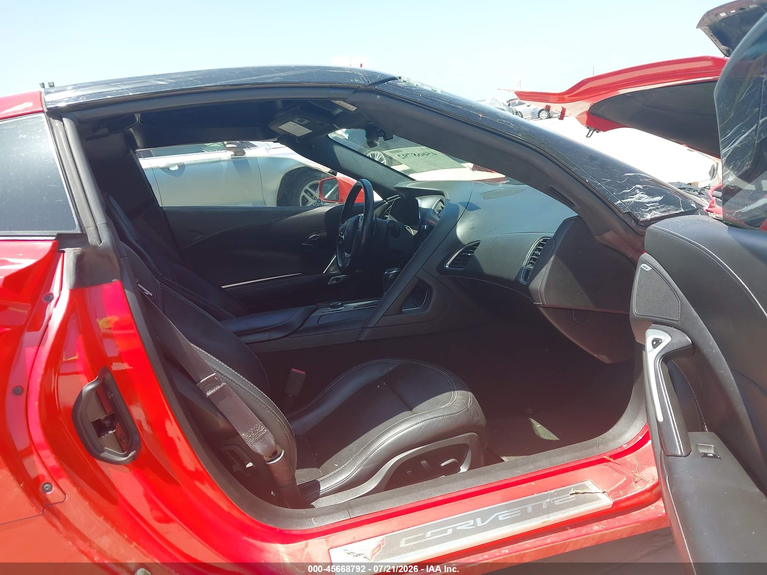 2015 Chevrolet Corvette Stingray Z51 Red vin: 1G1YM2D71F5103541