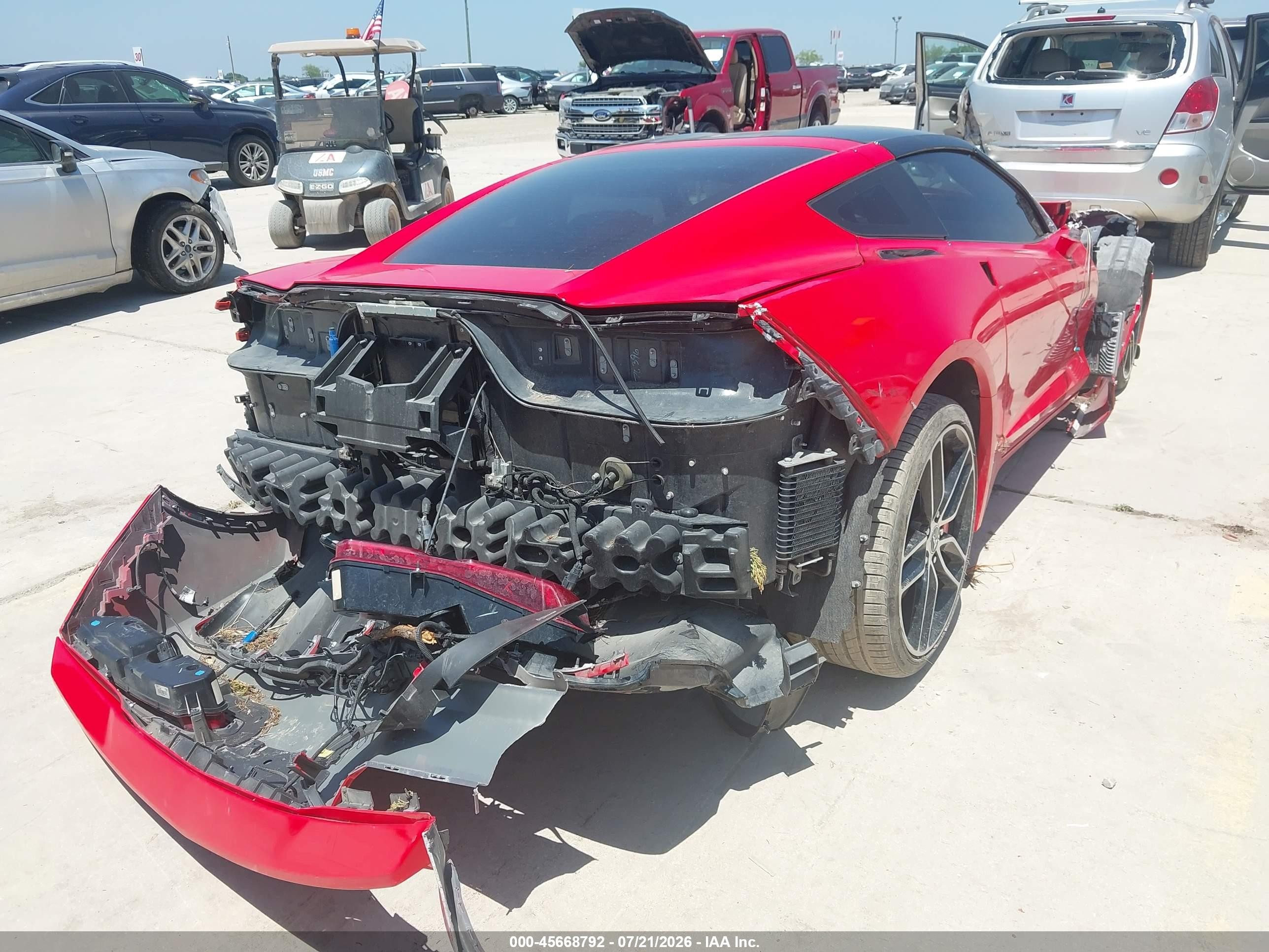 2015 Chevrolet Corvette Stingray Z51 Red vin: 1G1YM2D71F5103541