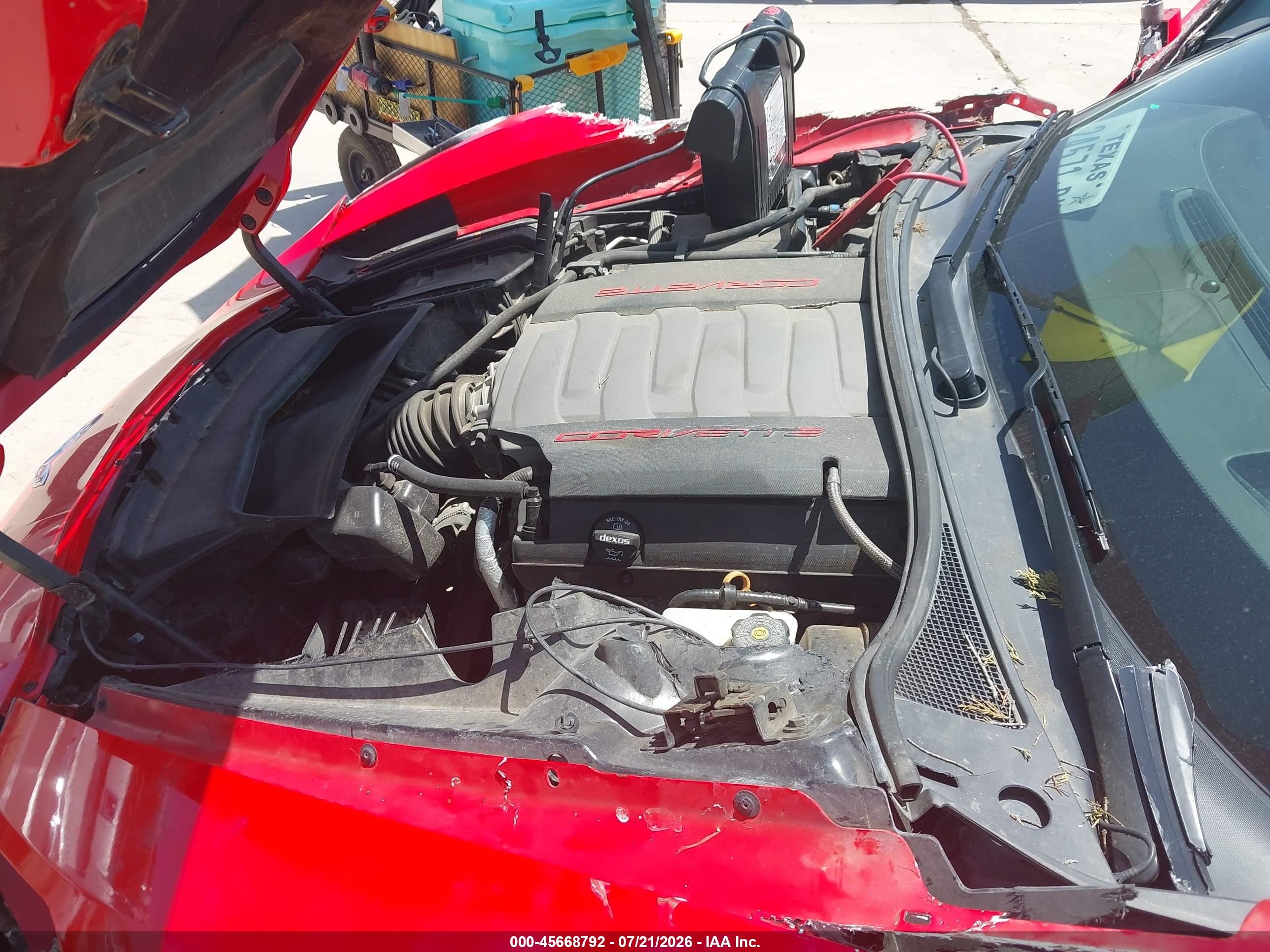 2015 Chevrolet Corvette Stingray Z51 Red vin: 1G1YM2D71F5103541