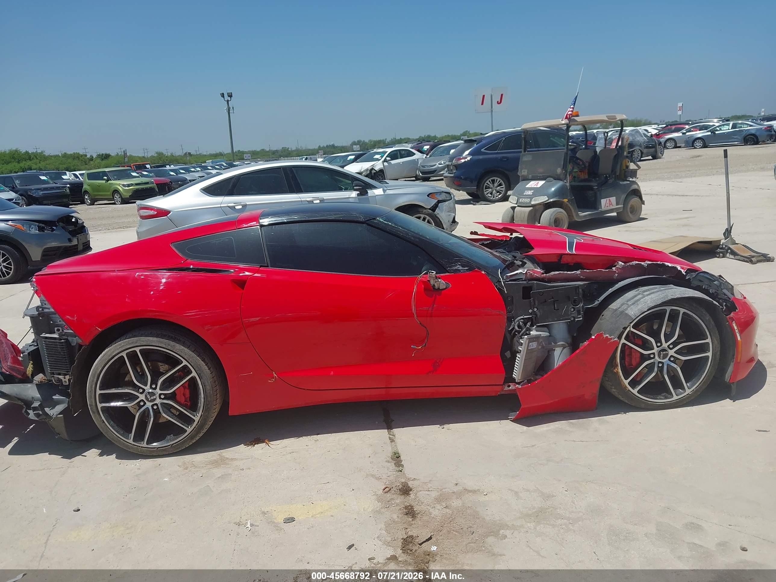 2015 Chevrolet Corvette Stingray Z51 Red vin: 1G1YM2D71F5103541