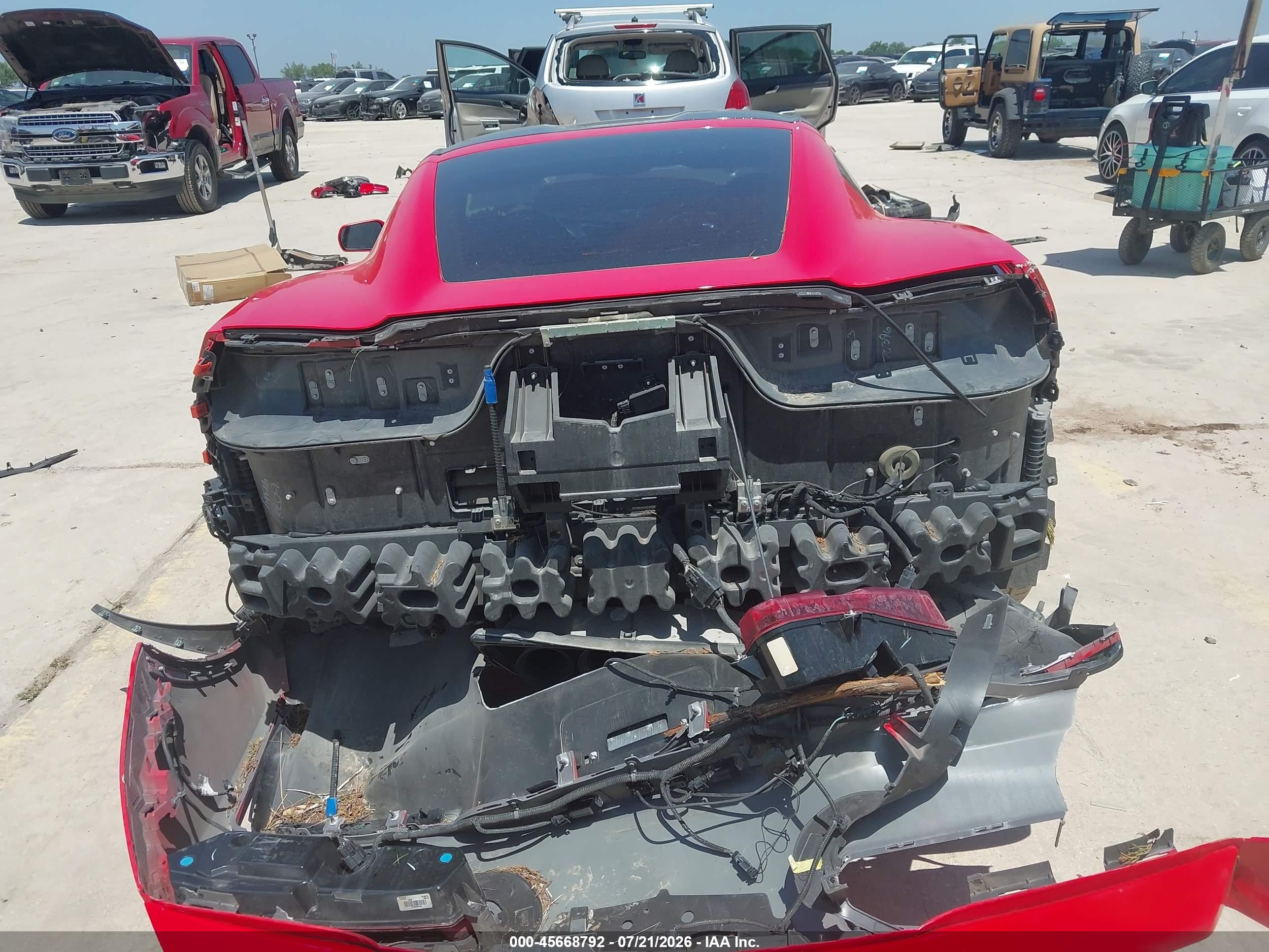2015 Chevrolet Corvette Stingray Z51 Red vin: 1G1YM2D71F5103541
