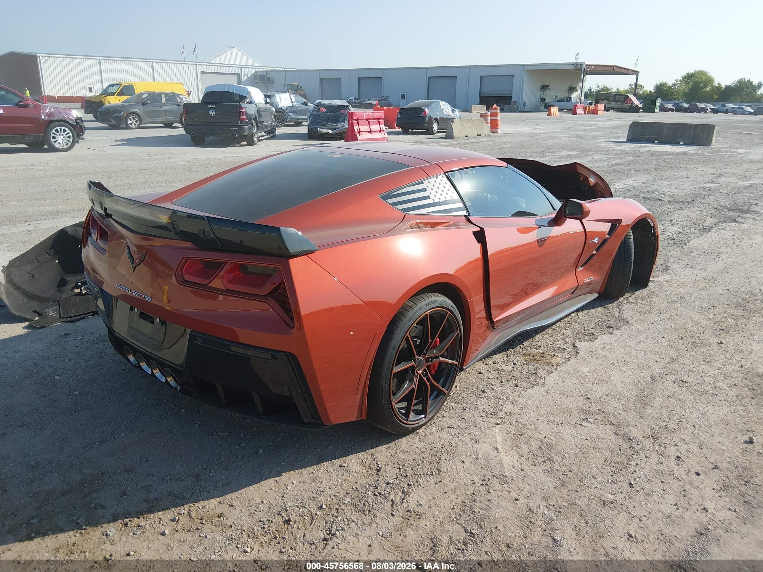 2015 Chevrolet Corvette Stingray Z51 Orange vin: 1G1YM2D71F5120694