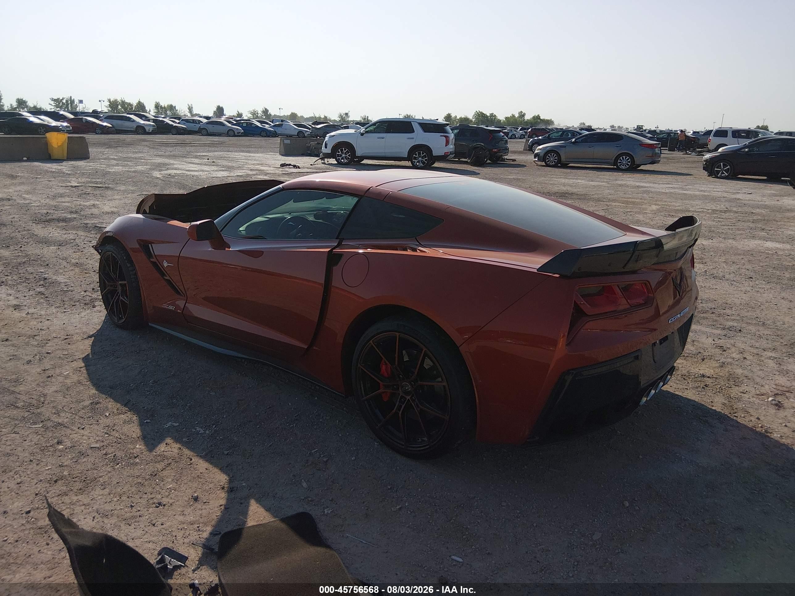2015 Chevrolet Corvette Stingray Z51 Orange vin: 1G1YM2D71F5120694