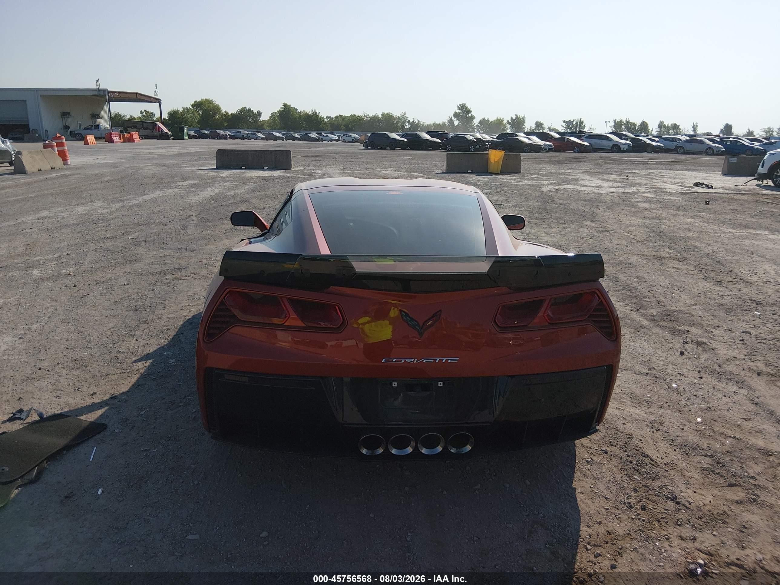 2015 Chevrolet Corvette Stingray Z51 Orange vin: 1G1YM2D71F5120694