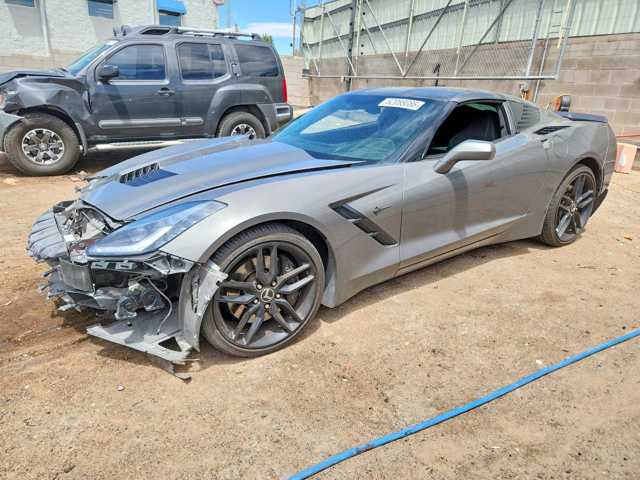 2015 Chevrolet Corvette Stingray Z51 3lt Серый vin: 1G1YM2D72F5112961