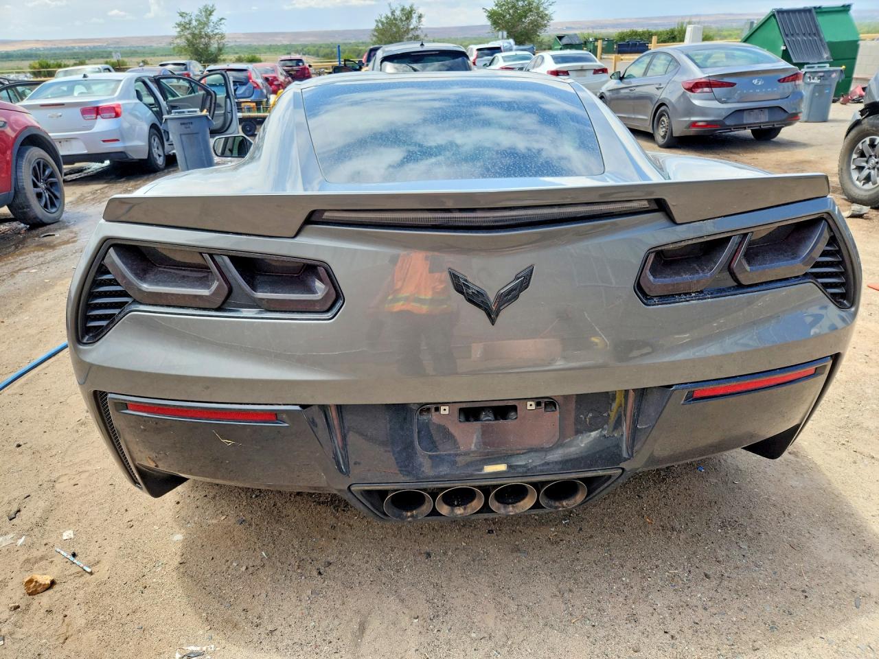 2015 Chevrolet Corvette Stingray Z51 3lt Gray vin: 1G1YM2D72F5112961