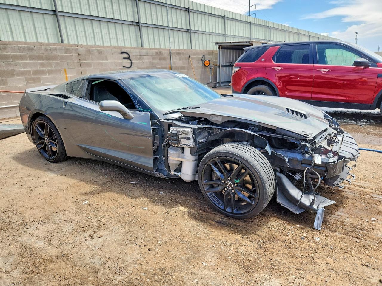 2015 Chevrolet Corvette Stingray Z51 3lt Gray vin: 1G1YM2D72F5112961