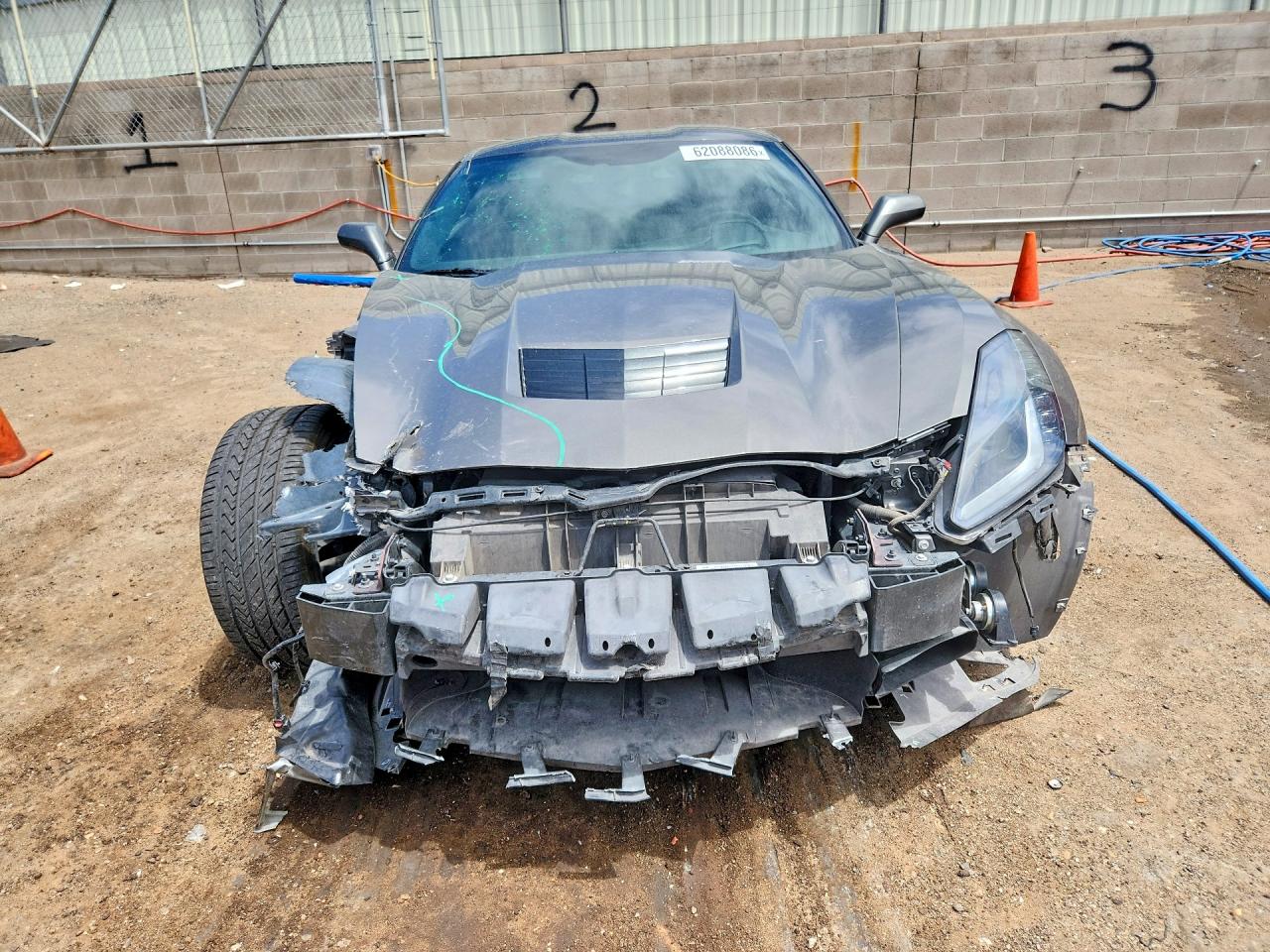 2015 Chevrolet Corvette Stingray Z51 3lt Gray vin: 1G1YM2D72F5112961