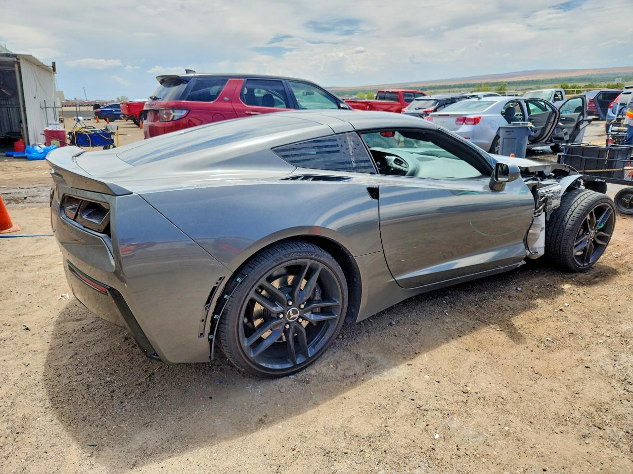 2015 Chevrolet Corvette Stingray Z51 3lt Gray vin: 1G1YM2D72F5112961