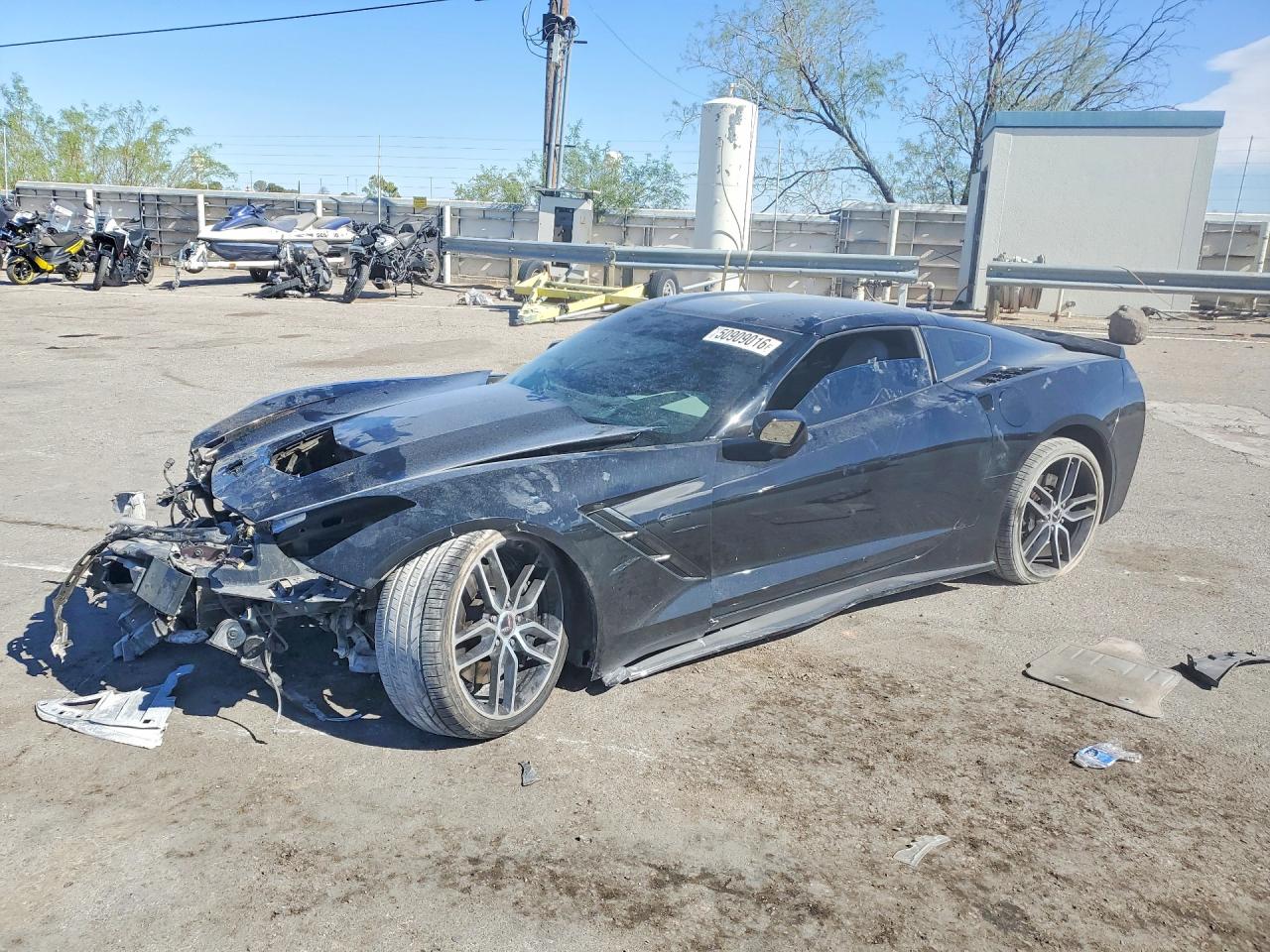 2015 Chevrolet Corvette Stingray Z51 3lt Black vin: 1G1YM2D72F5115875