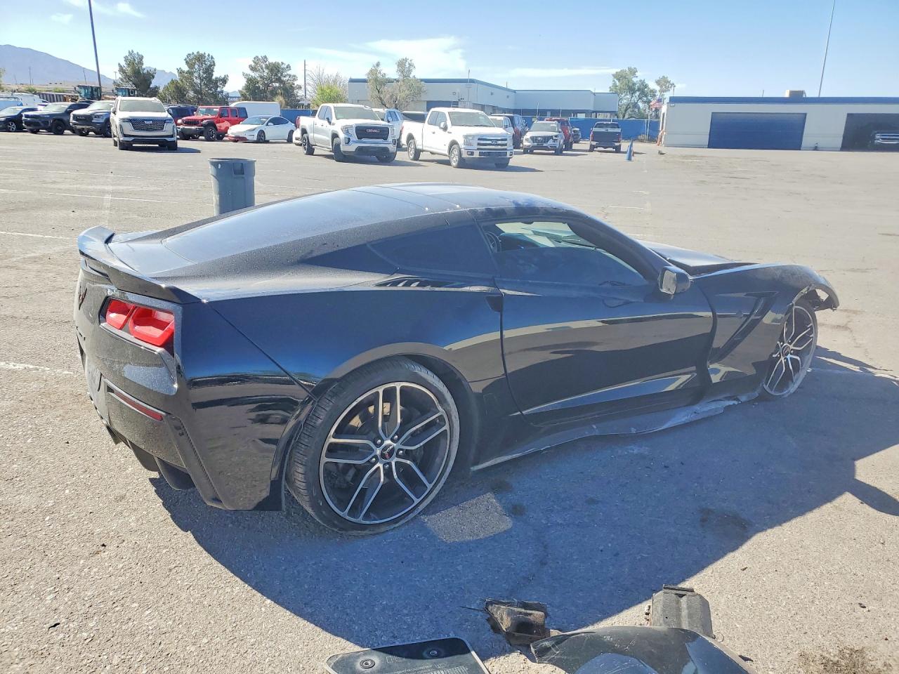 2015 Chevrolet Corvette Stingray Z51 3lt Black vin: 1G1YM2D72F5115875