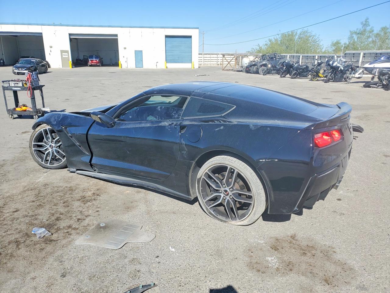 2015 Chevrolet Corvette Stingray Z51 3lt Black vin: 1G1YM2D72F5115875