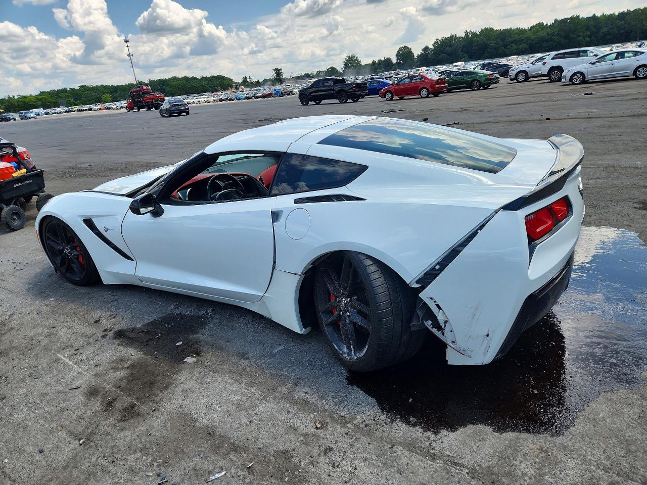 2014 Chevrolet Corvette Stingray Z51 3lt White vin: 1G1YM2D73E5101918