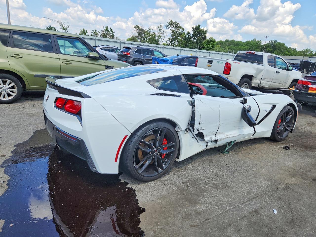 2014 Chevrolet Corvette Stingray Z51 3lt White vin: 1G1YM2D73E5101918